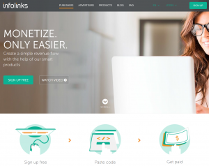 Infolinks content monetization platform