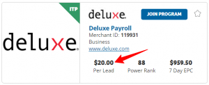 Pay per lead model